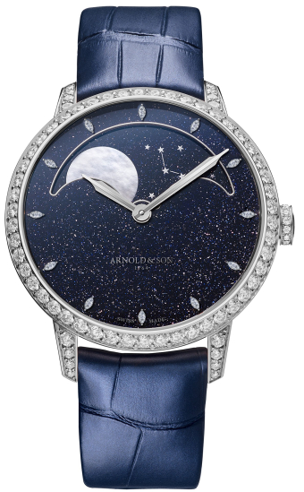 Arnold & Son Astronomy Perpetual Moon White Gold Aventurine 38 mm 1GLMW.A01A.C0226W