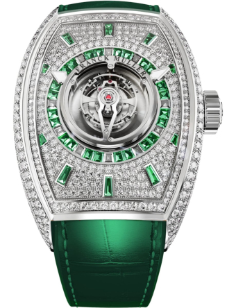 Franck Muller Curvex CX Grand Central Tourbillon Rainbow 36.5 x 52.65 mm CX 36 TCTR DCD BAG OG OG VR OG