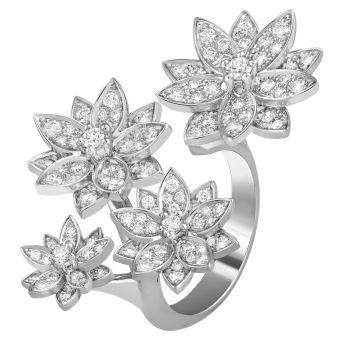 Кольцо на два пальца Van Cleef & Arpels Lotus VCARP7TF00
