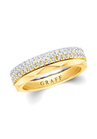 Кольцо Graff Laurence Graff Signature Three-Row Layered Diamond Ring RGR1084