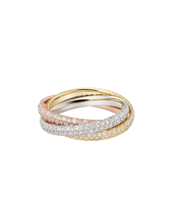 Кольцо Cartier Trinity Paved Ring Small Model N4778100