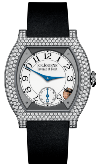 F.P. Journe Elegante 40 mm Titanium 12 Rows of Diamonds Black