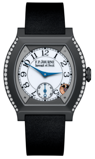 F.P. Journe Elegante 40 mm Titalyt® 2 Rows of Diamonds Black