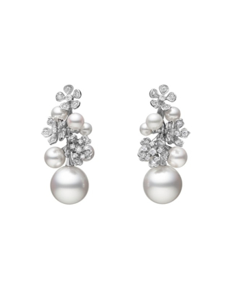 Серьги Mikimoto Bloom Pierced Earrings PE-1670NU
