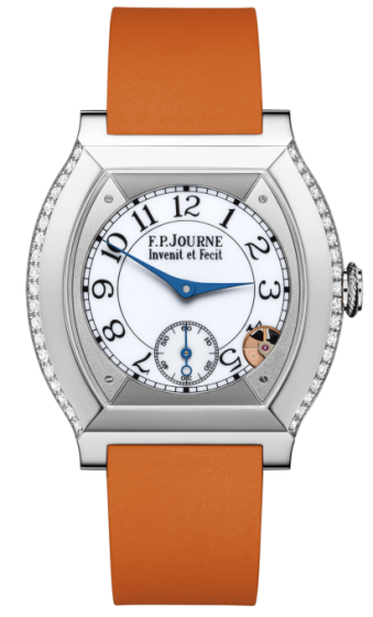 F.P. Journe Elegante 40 mm Titanium 2 Rows of Diamonds Orange