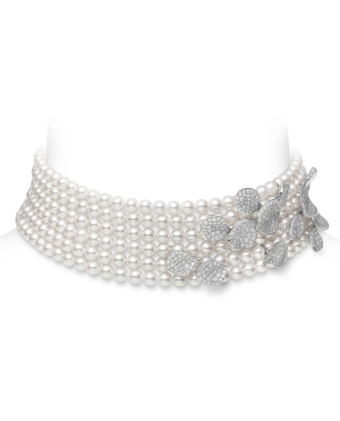 Колье Mikimoto Les Petales Place Vendome Pearl Necklace KZ-1627GD