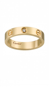 Обручальное кольцо Cartier Love Wedding Band 1 Diamond, артикул: B4056100