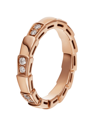 Обручальное кольцо Bvlgari Serpenti Viper Wedding Band Ring 353258