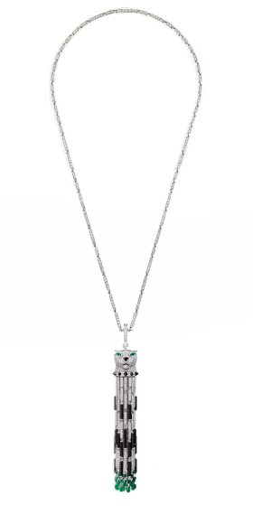 Колье Cartier Panthere De Cartier Large Emerald Paved CRH7001128