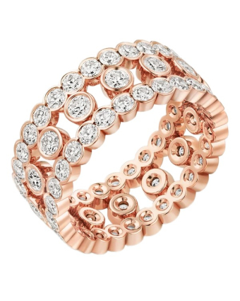 Кольцо Cartier Broderie de Cartier Triple Row Diamonds N4801252
