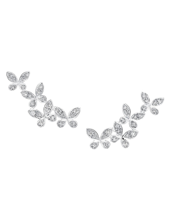 Серьги Graff Pave Butterfly Diamond Petite Ear Climbers RGE1818