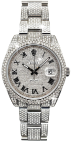 Rolex Datejust II Diamonds Full Pave Tuning 41 mm 126300 CUSTOM