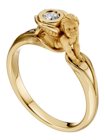 Кольцо Carrera Y Carrera My Angel Solitario 0148.1