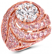 Кольцо Graff Pink Swirl Ring