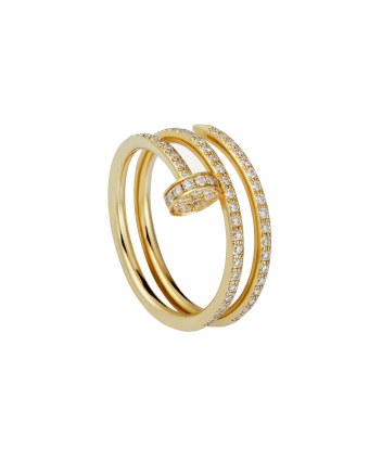 Кольцо Cartier Juste un Clou Half-Paved Double Ring B4211900