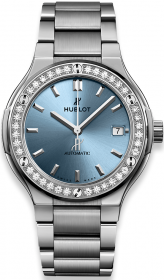 Hublot Classic Fusion Titanium Light Blue 38 mm 568.NX.891L.NX.1204