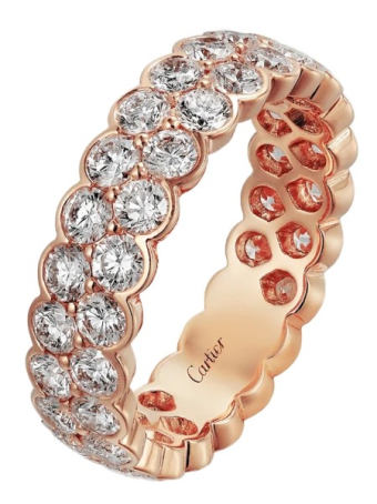 Обручальное кольцо Cartier Broderie de Cartier Double Row Diamonds N4748052