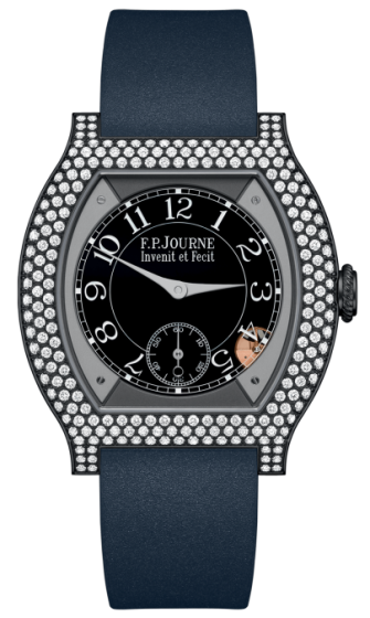 F.P. Journe Elegante 40 mm Titalyt® 12 Rows of Diamonds Midnight Blue