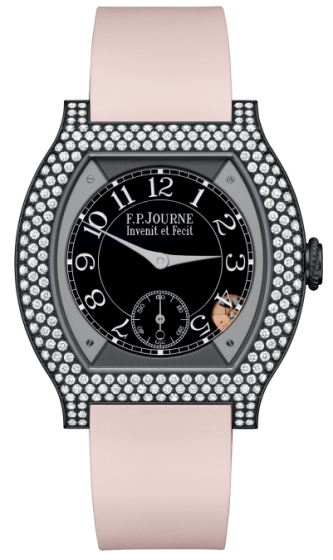 F.P. Journe Elegante 40 mm Titalyt® 12 Rows of Diamonds Powder Rose