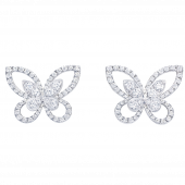 Серьги Graff Butterfly Silhouette Diamond Stud Earrings RGE 879