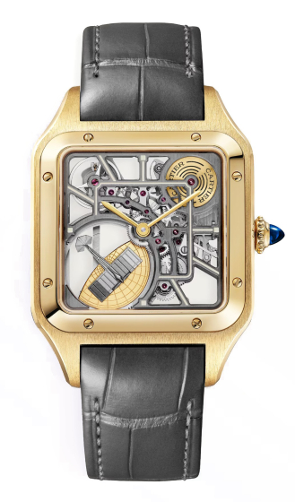 Cartier Santos-Dumont Skeleton Watch Equipped With A Micro-Rotor 43.5 x 31.4 mm Large Modle WHSA0043
