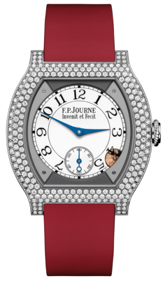 F.P. Journe Elegante 40 mm Titanium 12 Rows of Diamonds Red