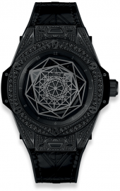 Hublot Big Bang Sang Bleu All Black Pave 39mm