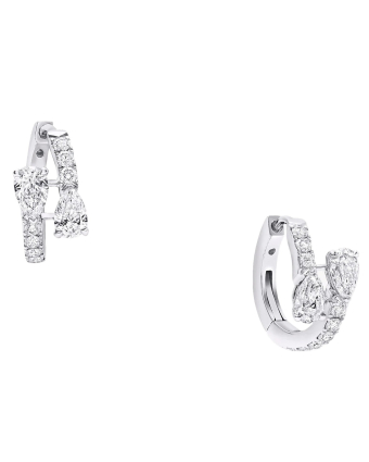 Серьги Graff Duet Diamond Hoop Earrings RGE1564