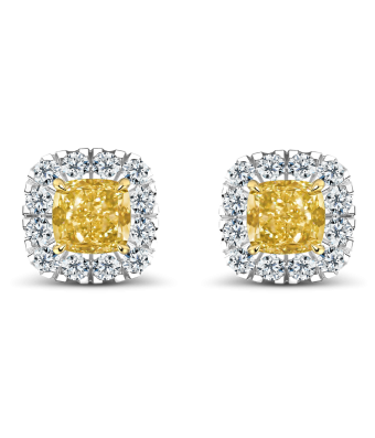 Авторское изделие. Пусеты No Name из белого золота с бриллиантами