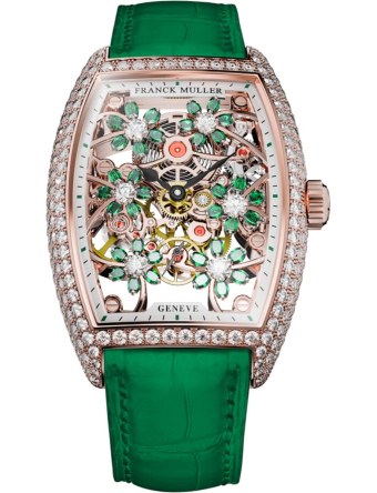 Franck Muller Cintree Curvex Cut Flower 31 x 43 mm 2850 S6 SQT CURVEX CUT FLOWER SA D 5N GREEN