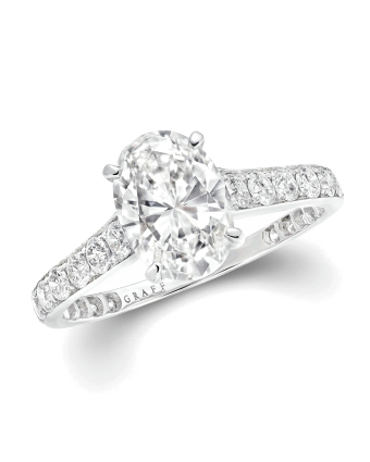 Кольцо для помолвки Graff Flame Oval Diamond Engagement Ring OPV01