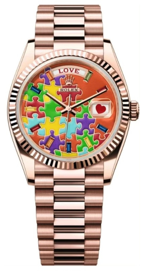 Rolex Day-Date Emoji Puzzle 36 mm 128235