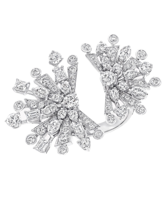 Кольцо Graff Tribal New Dawn Multi-Shape Double Diamond Ring RGR745