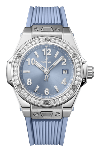 Hublot Big Bang One Click Steel Coal Blue Diamonds 33 mm 485.SX.717B.RX.1204