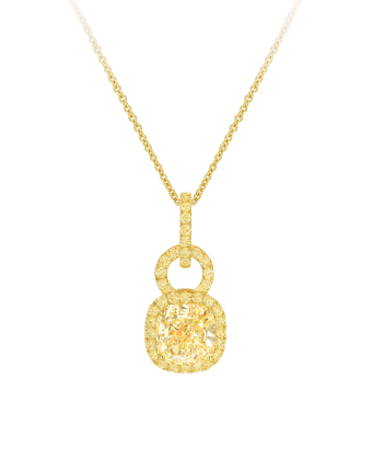Подвеска Graff Icon Icon 8 Cushion Yellow Diamond Pendant RGP892