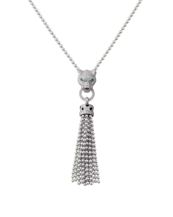 Колье Cartier Panthere de Cartier Half-Paved Necklace N7424122