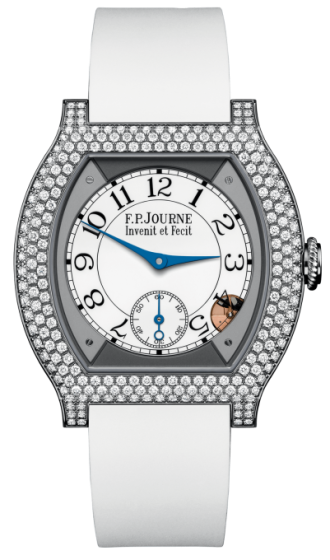 F.P. Journe Elegante 40 mm Titanium 12 Rows of Diamonds White