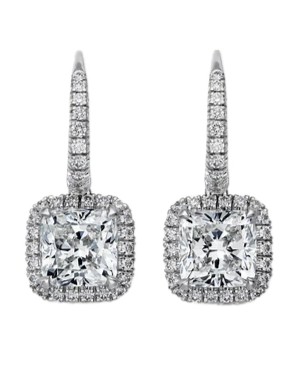 Серьги Cartier Destinée Sleeper Earrings 2 Cushion-Cut Diamonds Paved N8515111
