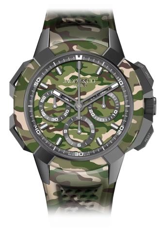 Jacob & Co Epic X Chrono Tri Dial Green Camo 44 mm EC440.20.AB.AA.ABRUA