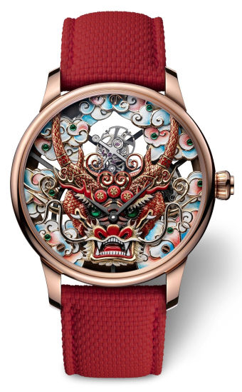 Jaquet Droz Tourbillon Skelet Red Gold - Dragon Mask 41 mm J0135230091
