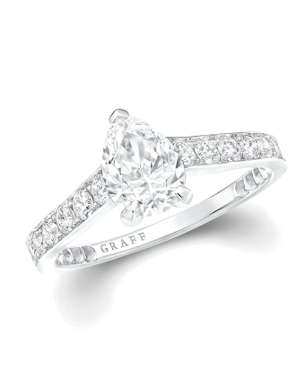 Кольцо для помолвки Graff Flame Pear Shape Diamond Engagement Ring PPV01
