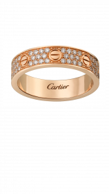 Обручальное кольцо Cartier Love Wedding Band Diamond-Pave, артикул: B4085800