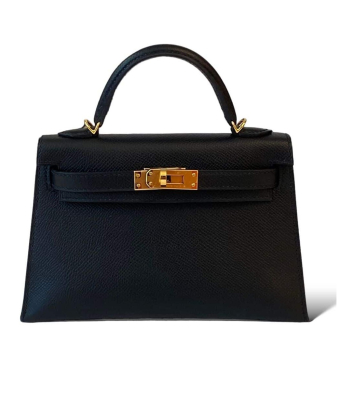 Сумка Hermes Kelly 20 Black Epsom GHW