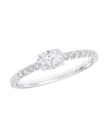Кольцо Graff Foufou Horizontal Oval Diamond Ring RGR1126