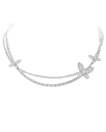 Колье Graff Pave Butterfly Diamond Necklace RGN764