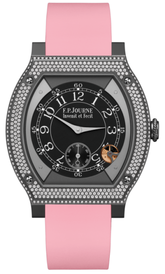 F.P. Journe Elegante 48 mm Titalyt® Set With Diamonds Light Pink