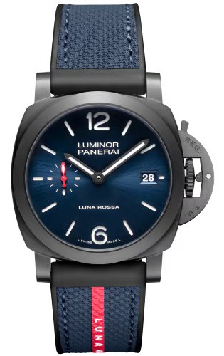 Panerai Luminor Quaranta Steel DLC Luna Rossa 40 mm PAM01408