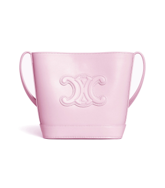 Сумка Celine Mini Bucket Cuir Triomphe In Smooth Calfskin Pink 10L433ESM