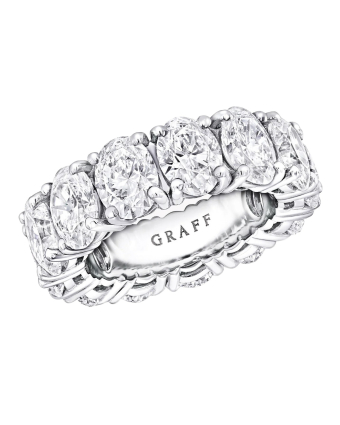 Обручальное кольцо Graff Classic Graff Claw Set Oval Diamond Eternity Ring RGET053