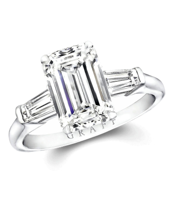 Кольцо для помолвки Graff Promise Emerald Cut Diamond Engagement Ring ET01
